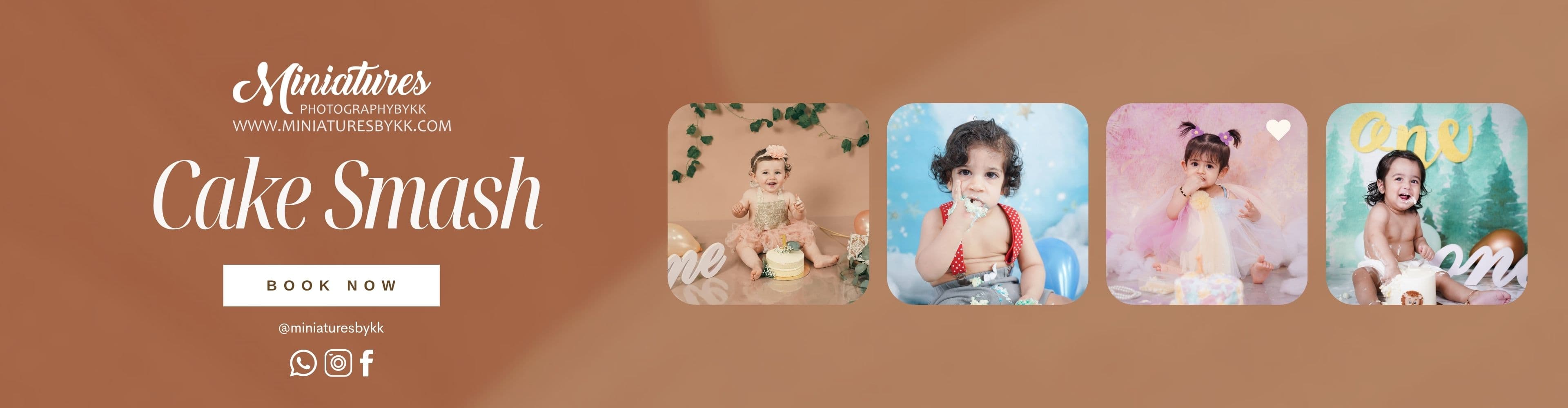Cake Smash photography in Bangkok by Miniatures